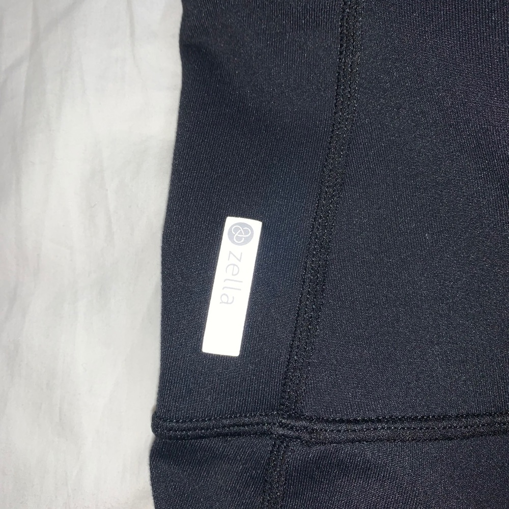 Zella Black Cropped Leggings Small - Picture 3 of 5